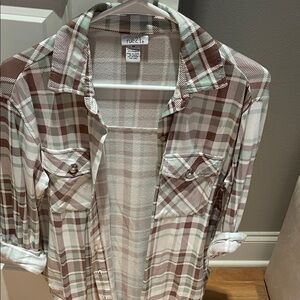Rue21 Casual Plaid Button-Down Shirt size XS (stretchy and fits like a small)